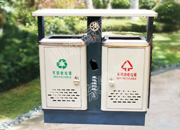 Thermoplastic Coating Street Recycle Waste Receptacle Bin